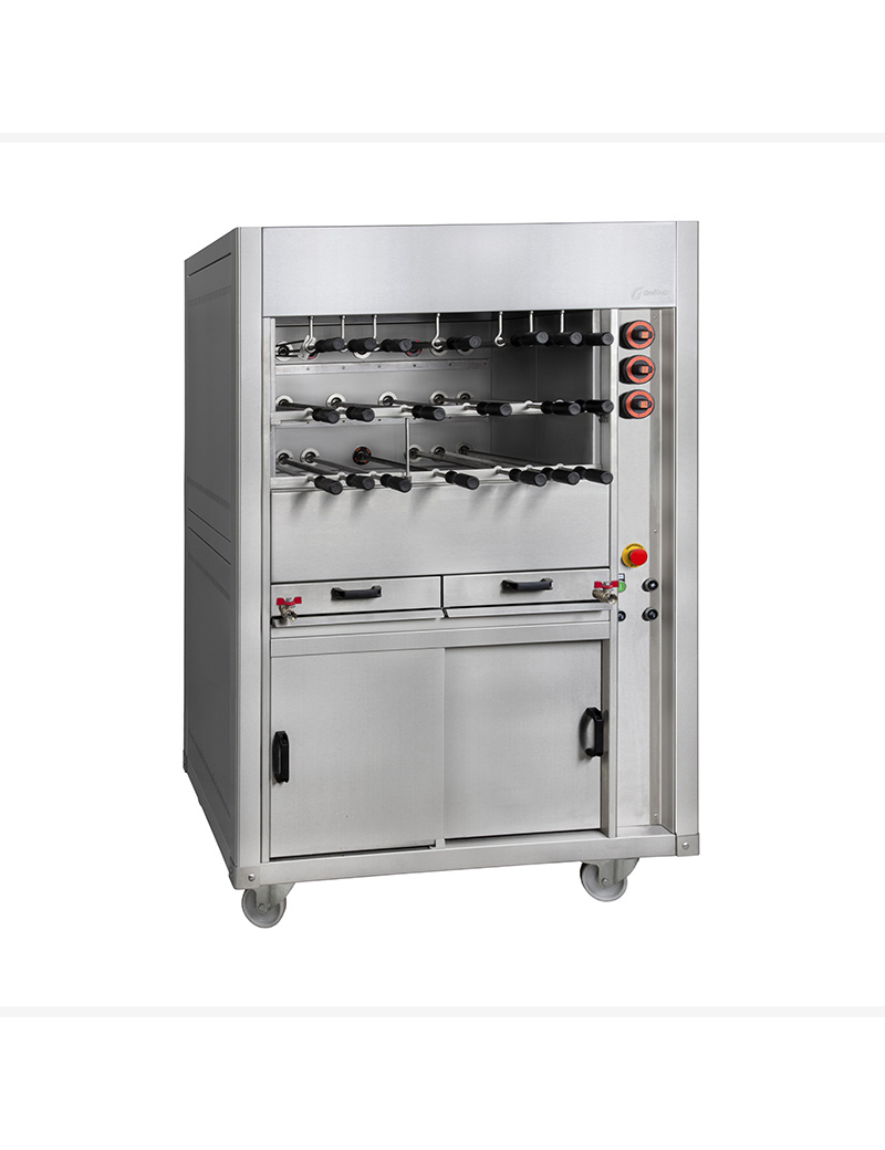 Grelhador a Gás para Rodizio Linha Tripla