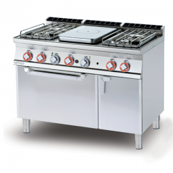 Gas solid top with 4 burners Lotus TPF4-712GPV / TPF4-712GPEV / TPFV4-712GPEV