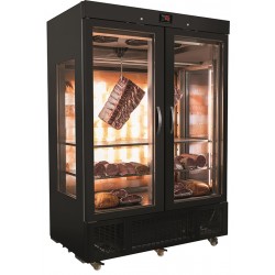 Armário panorâmico para carne maturada DRY AGE 1400 BLACK, 1300 l