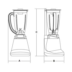 Liquidificador Sirman Dragone drawing