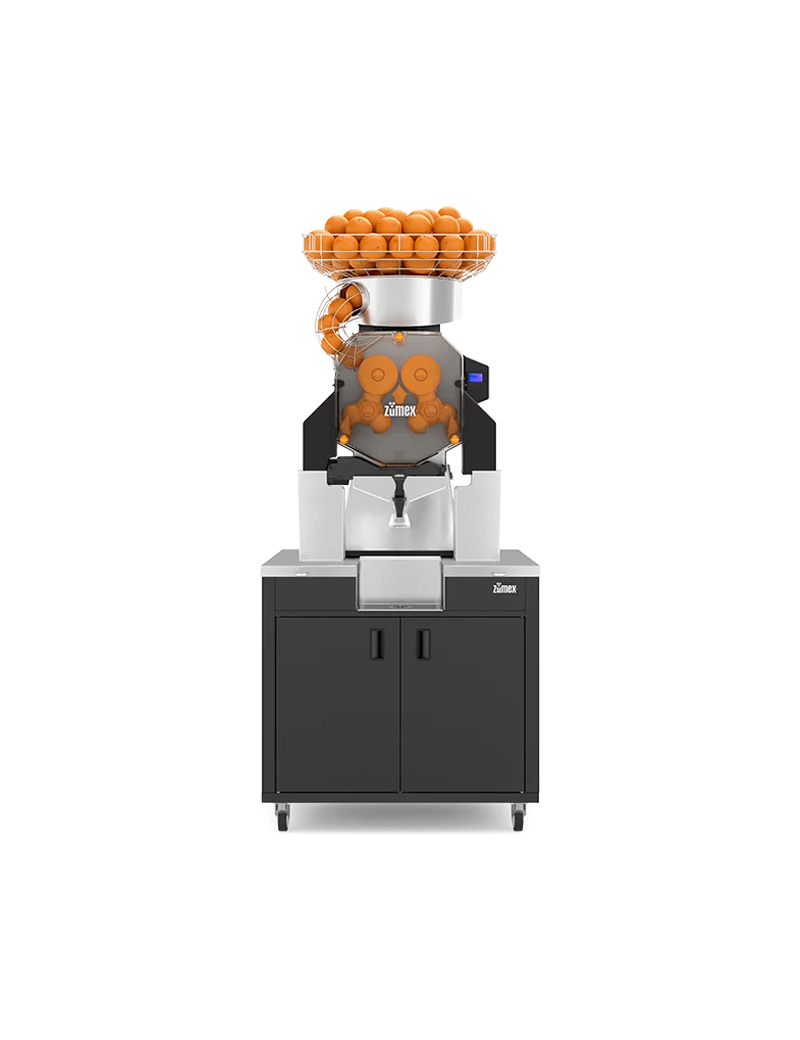 Máquina de sumo de laranja industrial Zumex Speed Up com pódio