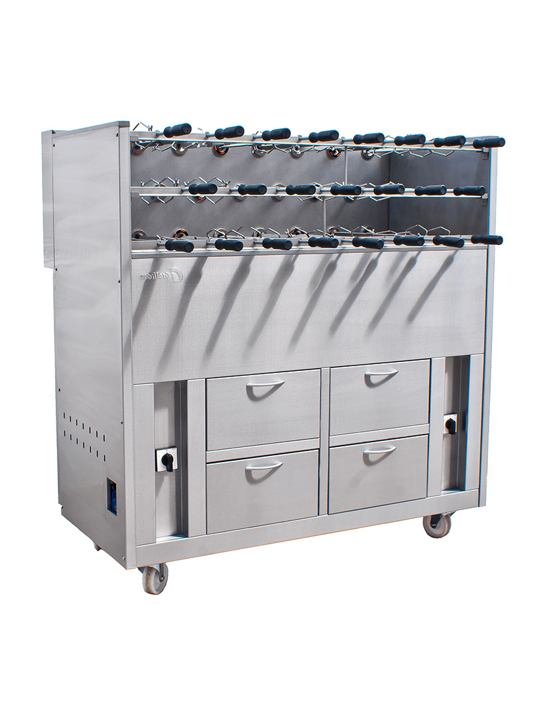 Industrial charcoal grill for RODIZIO