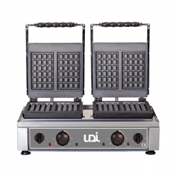 Máquina gofras dupla 6x4 quadrados