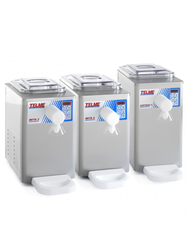 Máquina para produção de chantilly BETA 2, BETA 5, CONTINUO 5