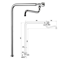 Water column for gas and electric stoves TCQ