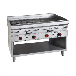 Gas Grill with Deflectors GVD4G